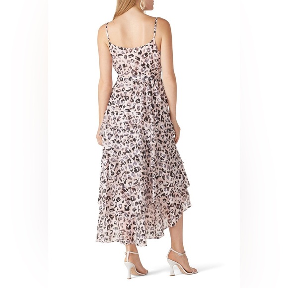 Hutch Women’s Elsa Hi-Low Leopard Print Ruffle Dress,‎ size Medium, EGUC - Picture 8 of 10